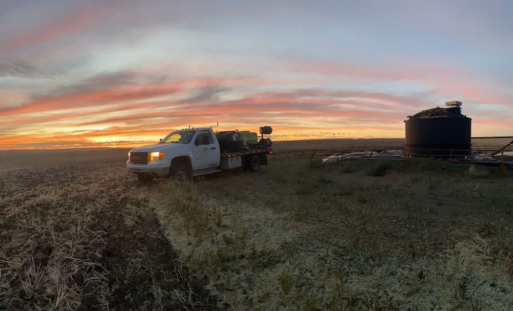 Spraying in the prairies